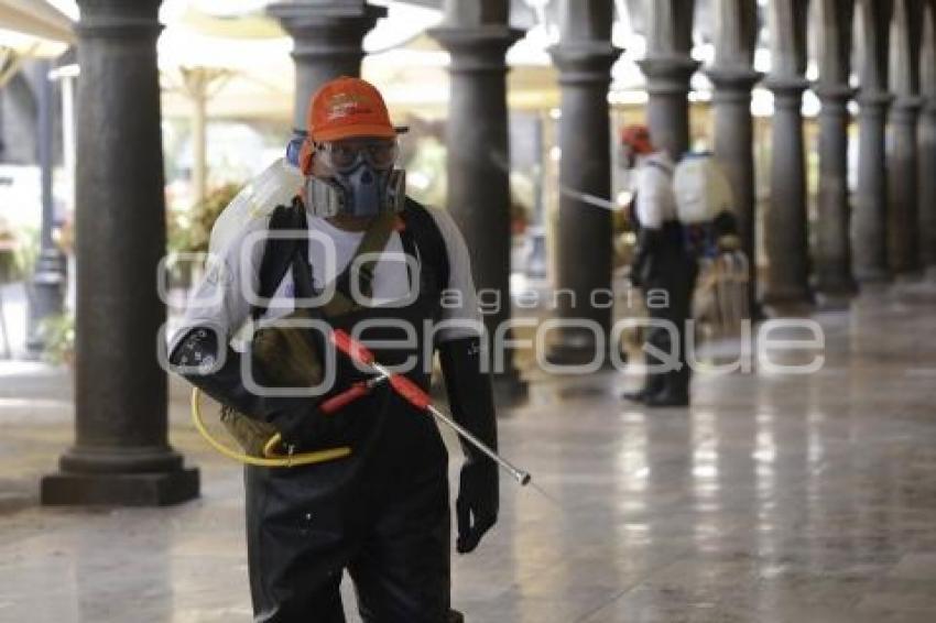 SANITIZACIÓN ZÓCALO DE PUEBLA