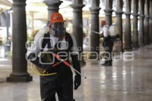 SANITIZACIÓN ZÓCALO DE PUEBLA