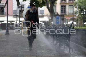 SANITIZACIÓN ZÓCALO DE PUEBLA