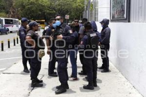 MANIFESTACIÓN . POLICÍA TLACOTEPEC