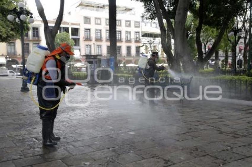 SANITIZACIÓN ZÓCALO DE PUEBLA