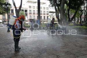 SANITIZACIÓN ZÓCALO DE PUEBLA