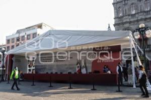 PREPARATIVOS CEREMONIA ZÓCALO