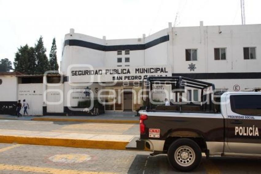 SAN PEDRO CHOLULA . DESTROZOS COMISARÍA