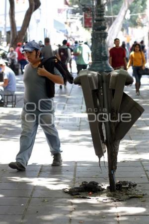 BOTES DE BASURA QUEMADOS