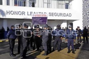 POLICÍA ESTATAL . MANIFESTACIÓN