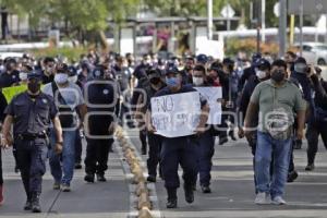 POLICÍA ESTATAL . MANIFESTACIÓN