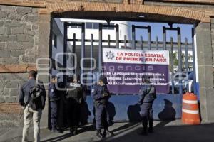 POLICÍA ESTATAL . MANIFESTACIÓN