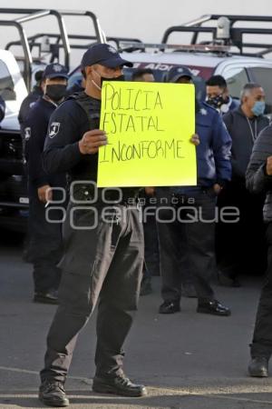 POLICÍA ESTATAL . MANIFESTACIÓN