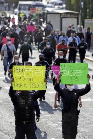 POLICÍA ESTATAL . MANIFESTACIÓN