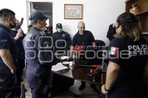 POLICÍA ESTATAL . MANIFESTACIÓN