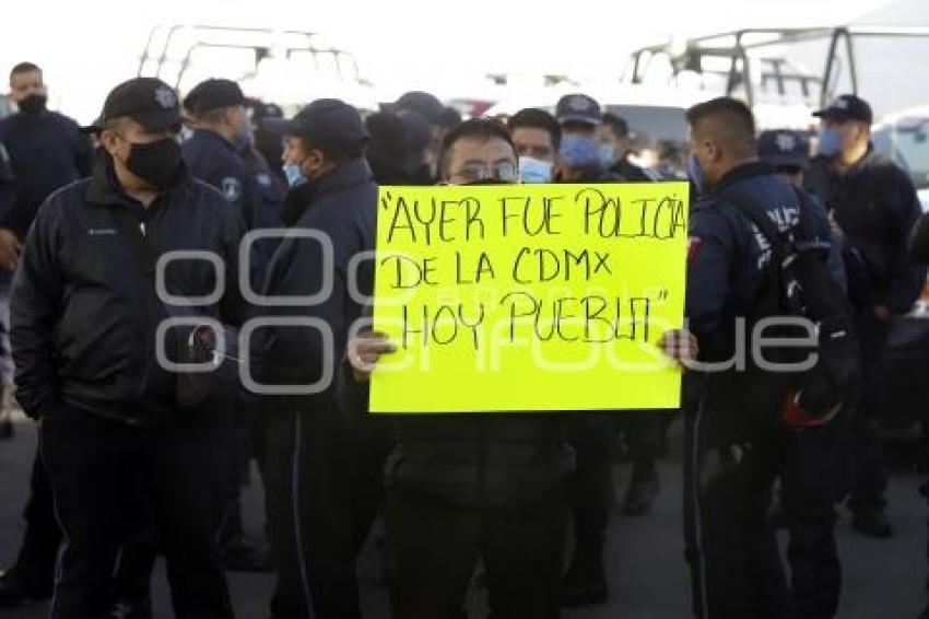 POLICÍA ESTATAL . MANIFESTACIÓN