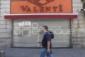 CLAUSURA TIENDA VALENTI