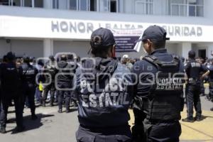 POLICÍA ESTATAL . MANIFESTACIÓN