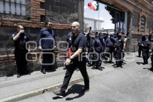 POLICÍA ESTATAL . MANIFESTACIÓN