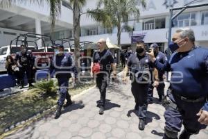 POLICÍA ESTATAL . MANIFESTACIÓN