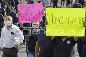 POLICÍA ESTATAL . MANIFESTACIÓN