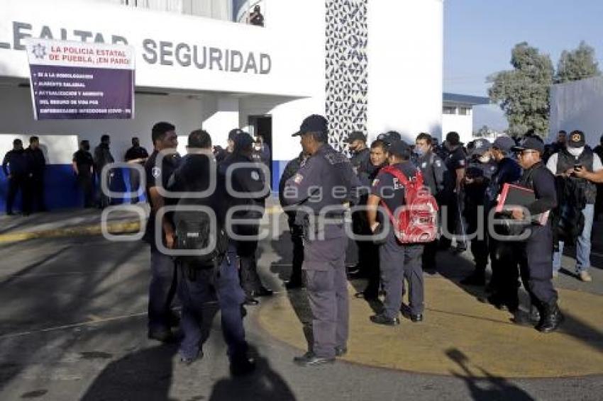 POLICÍA ESTATAL . MANIFESTACIÓN