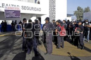 POLICÍA ESTATAL . MANIFESTACIÓN