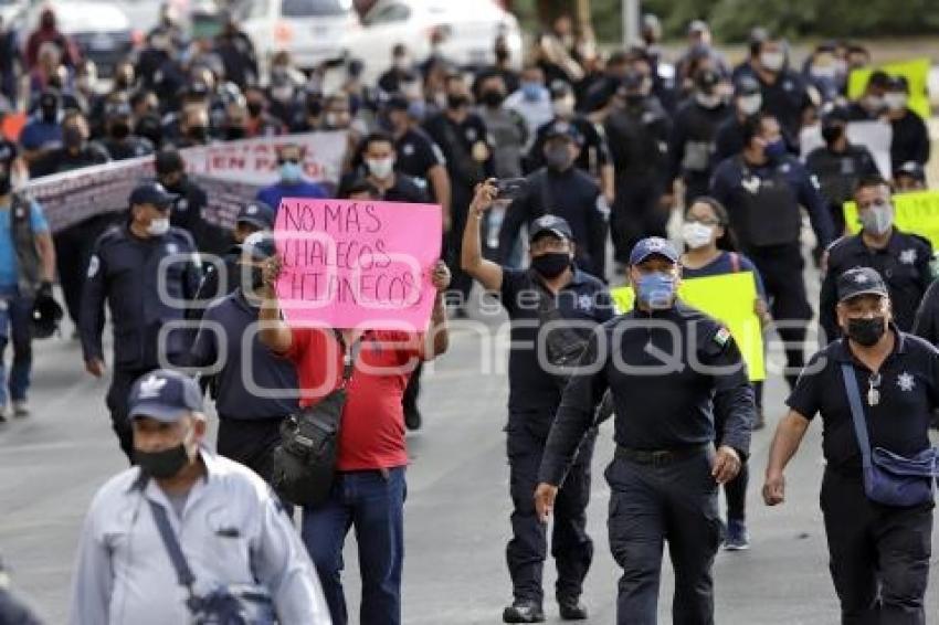 POLICÍA ESTATAL . MANIFESTACIÓN