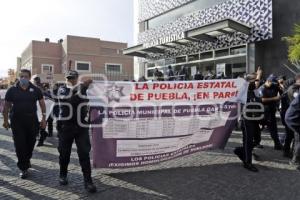 POLICÍA ESTATAL . MANIFESTACIÓN