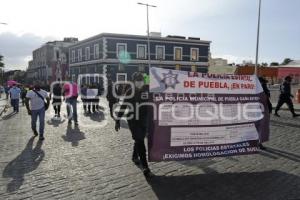 POLICÍA ESTATAL . MANIFESTACIÓN