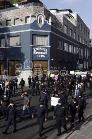 POLICÍA ESTATAL . MANIFESTACIÓN