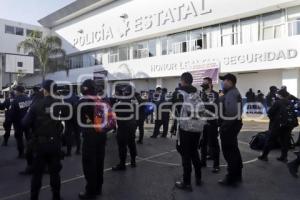 POLICÍA ESTATAL . MANIFESTACIÓN