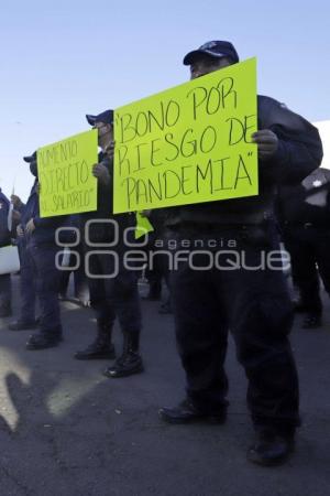 POLICÍA ESTATAL . MANIFESTACIÓN