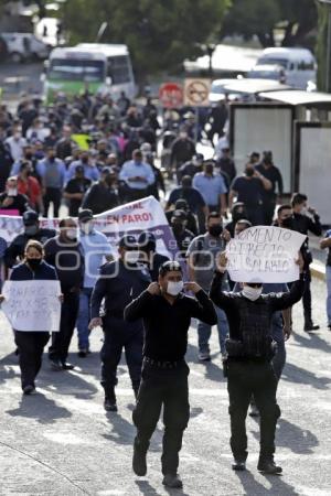 POLICÍA ESTATAL . MANIFESTACIÓN