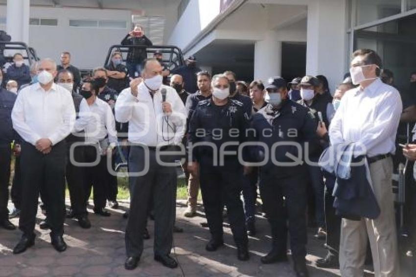 POLICÍA ESTATAL . MANIFESTACIÓN