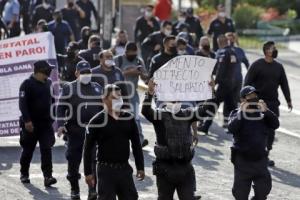 POLICÍA ESTATAL . MANIFESTACIÓN