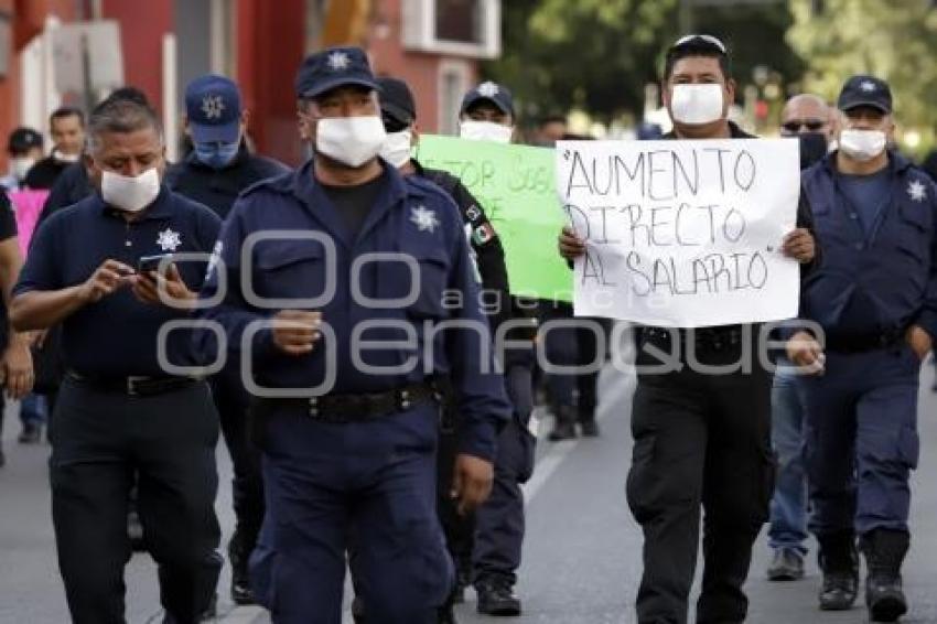 POLICÍA ESTATAL . MANIFESTACIÓN