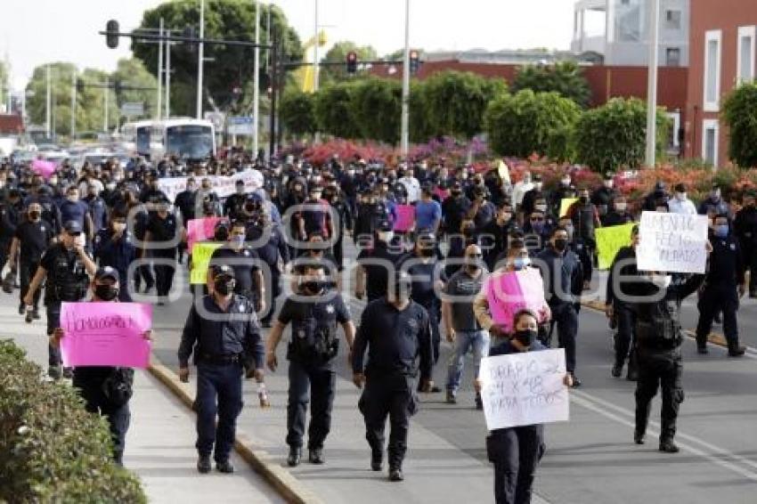 POLICÍA ESTATAL . MANIFESTACIÓN