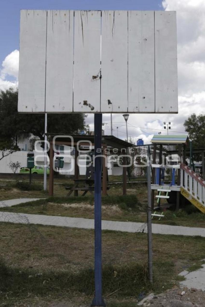 INHABILITAN PARQUES PÚBLICOS