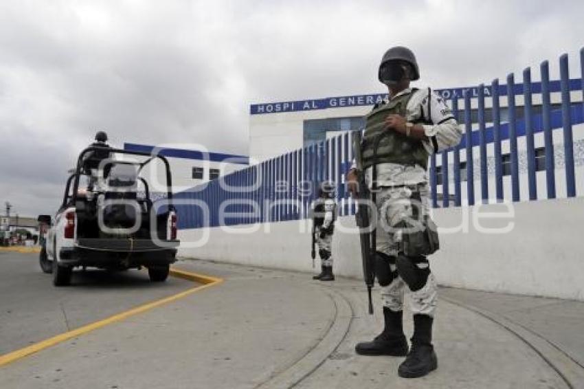 HOSPITAL GENERAL DE CHOLULA . GUARDIA NACIONAL