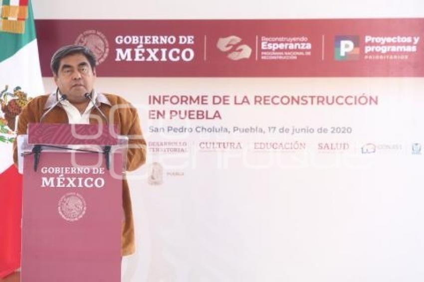 PRESIDENCIA . INFORME RECONSTRUCCIÓN