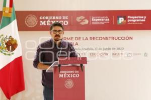 PRESIDENCIA . INFORME RECONSTRUCCIÓN