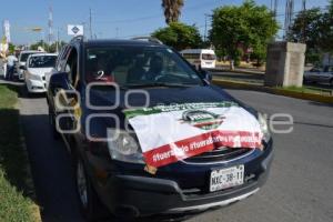 TEHUACÁN . MANIFESTACIÓN ANTIAMLO