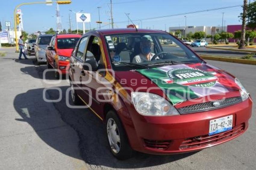 TEHUACÁN . MANIFESTACIÓN ANTIAMLO