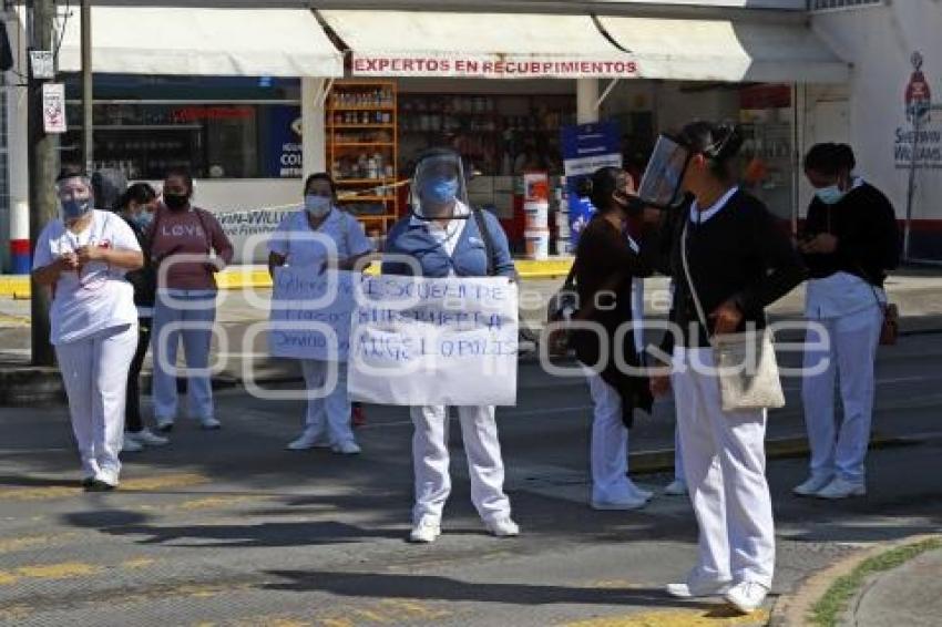 MANIFESTACIÓN ESTUDIANTES ENFERMERÍA