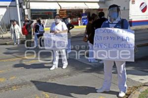 MANIFESTACIÓN ESTUDIANTES ENFERMERÍA