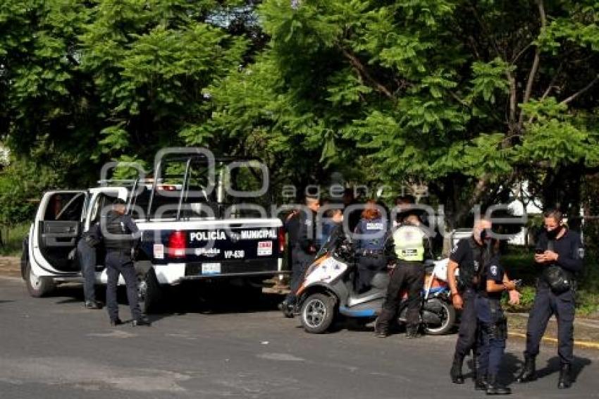 DISPARO . POLICÍA MUNICIPAL