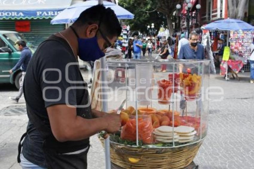 CORONAVIRUS . VENDEDORES AMBULANTES