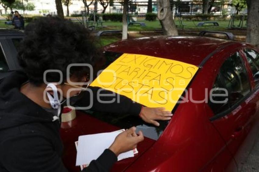 MANIFESTACIÓN CONDUCTORES PLATAFORMAS