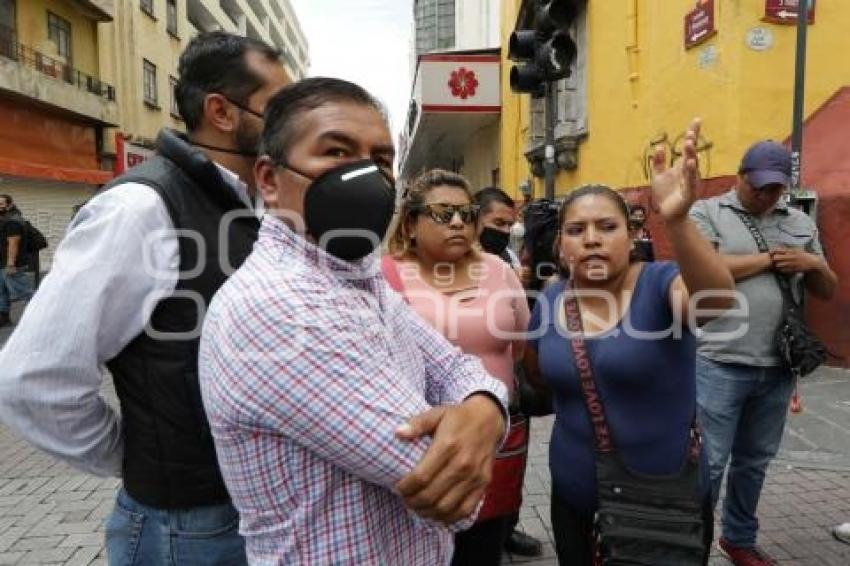 AMBULANTES . CIERRE DE CALLE