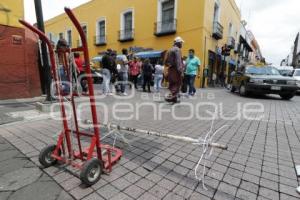 AMBULANTES . CIERRE DE CALLE