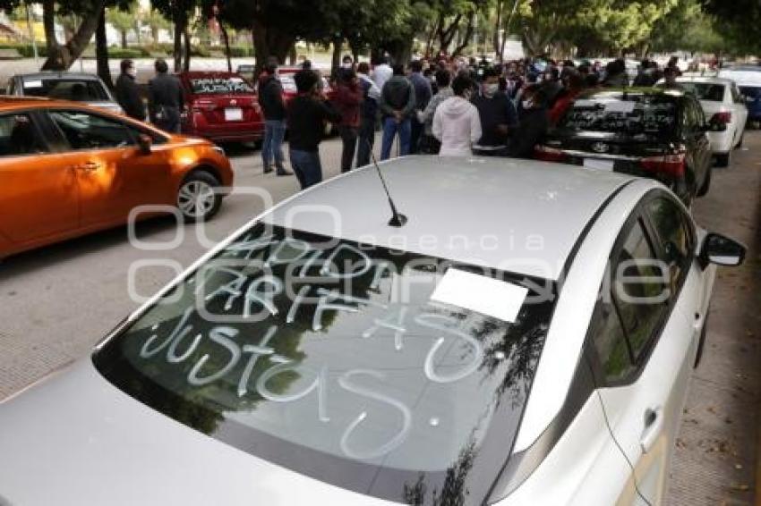 MANIFESTACIÓN CONDUCTORES PLATAFORMAS