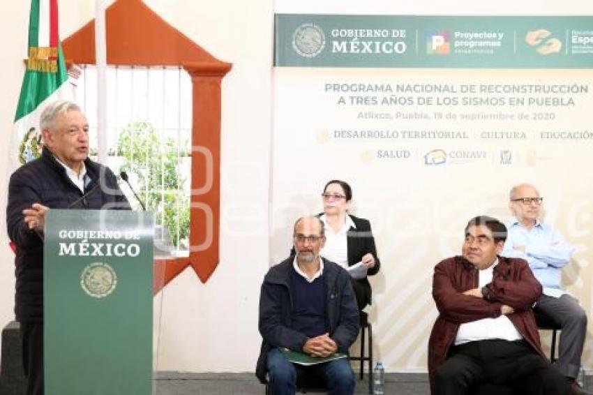 ATLIXCO . PROGRAMA NACIONAL DE RECONSTRUCCIÓN