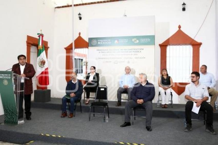 ATLIXCO . PROGRAMA NACIONAL DE RECONSTRUCCIÓN